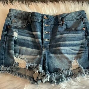 Kendall+Kylie Distressed Women Shorts